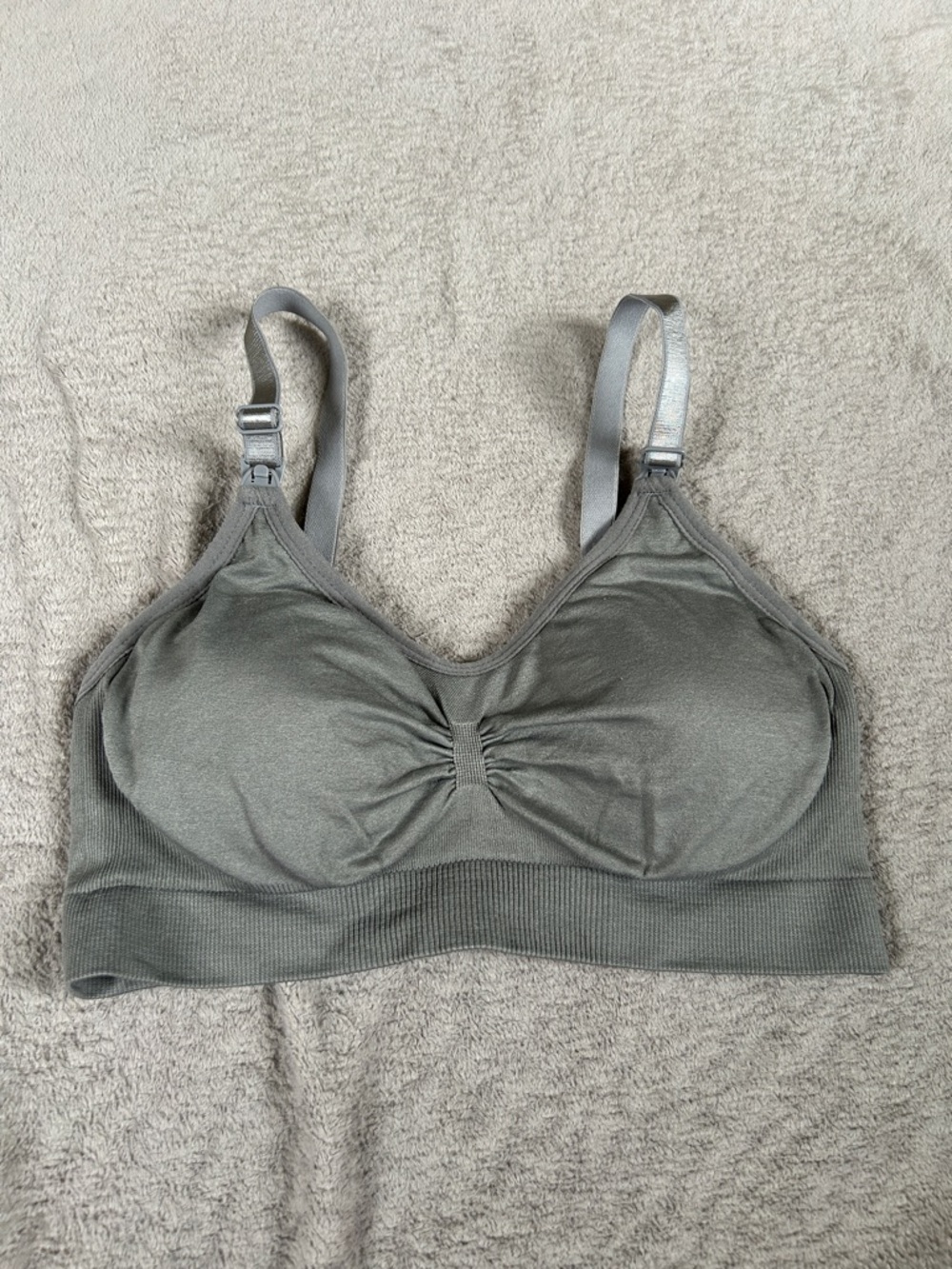 Seamless Grey Nursing/Comfort Bralette